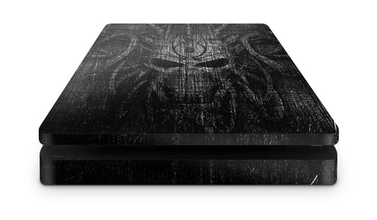 PS4 Slim Playstation 4 Skins: Design Vinyl Premium Skin Aufkleber für Konsole Black Demon Aufkleber skins4u   