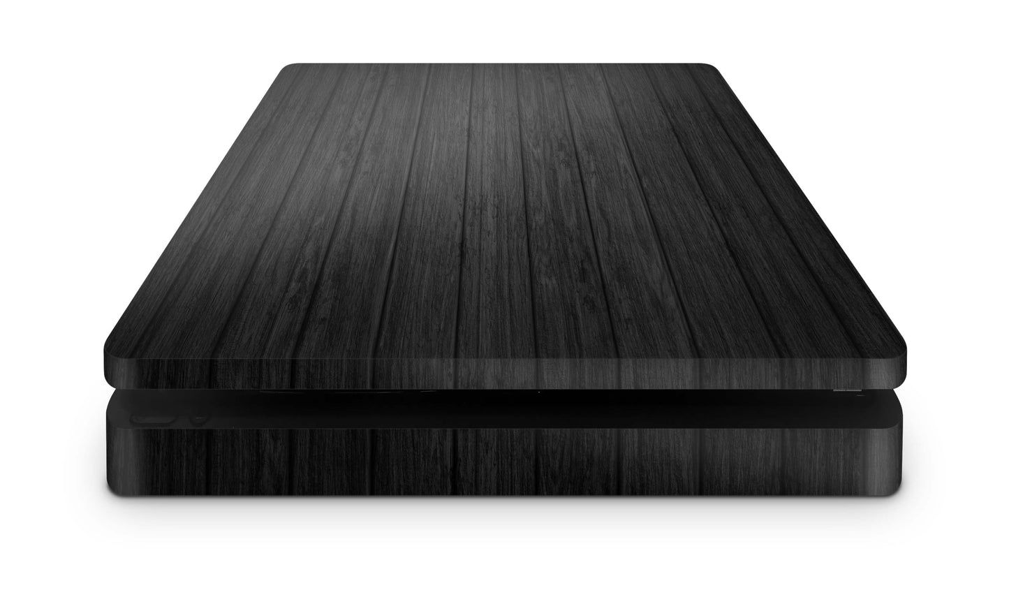 PS4 Slim Playstation 4 Skins: Design Vinyl Premium Skin Aufkleber für Konsole Dark Wood Aufkleber skins4u   