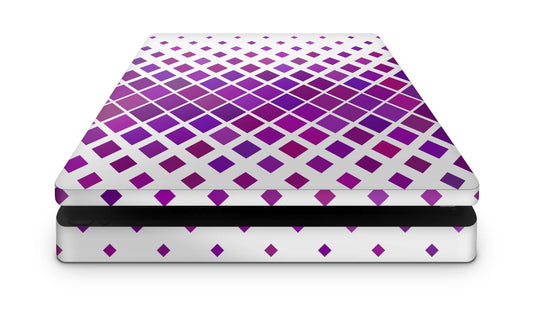 PS4 Slim Playstation 4 Skins: Design Vinyl Premium Skin Aufkleber für Konsole Diagonal purple Aufkleber skins4u   