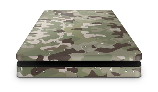 PS4 Slim Playstation 4 Skins: Design Vinyl Premium Skin Aufkleber für Konsole FC camouflage Aufkleber skins4u   