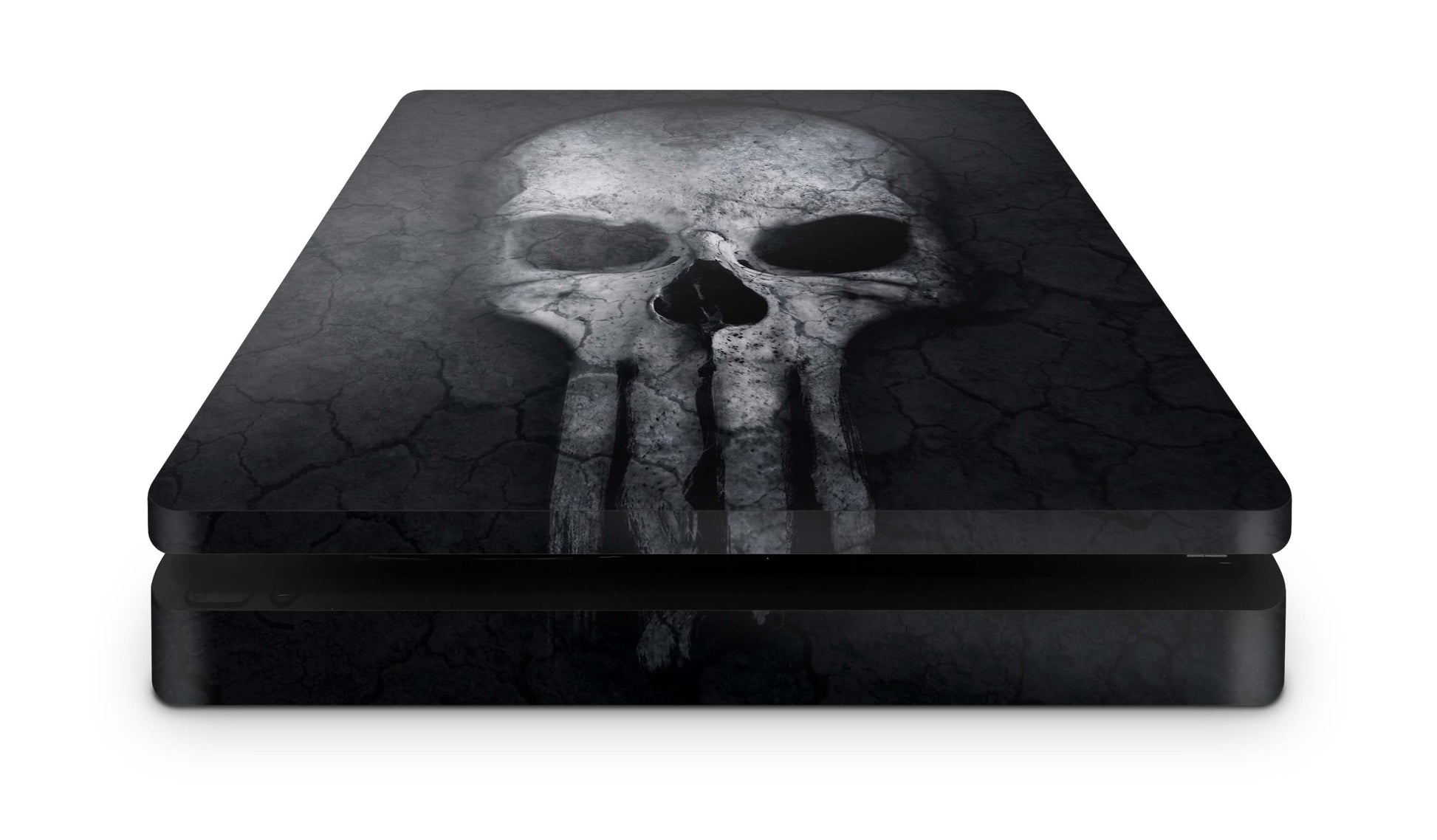PS4 Slim Playstation 4 Skins: Design Vinyl Premium Skin Aufkleber für Konsole Hard Skull Aufkleber skins4u   