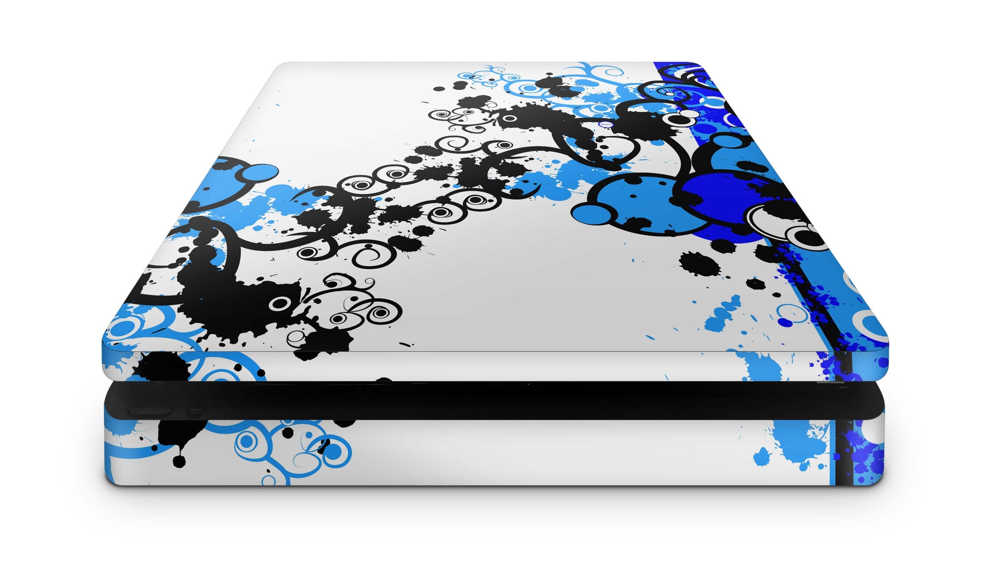 PS4 Slim Playstation 4 Skins: Design Vinyl Premium Skin Aufkleber für Konsole Simply blue Aufkleber skins4u   