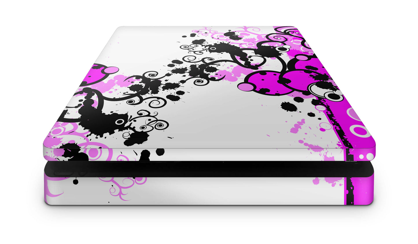 PS4 Slim Playstation 4 Skins: Design Vinyl Premium Skin Aufkleber für Konsole Simply pink Aufkleber skins4u   