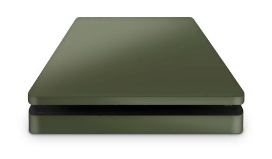 PS4 Slim Playstation 4 Skins: Design Vinyl Premium Skin Aufkleber für Konsole Solid state olive Aufkleber skins4u   