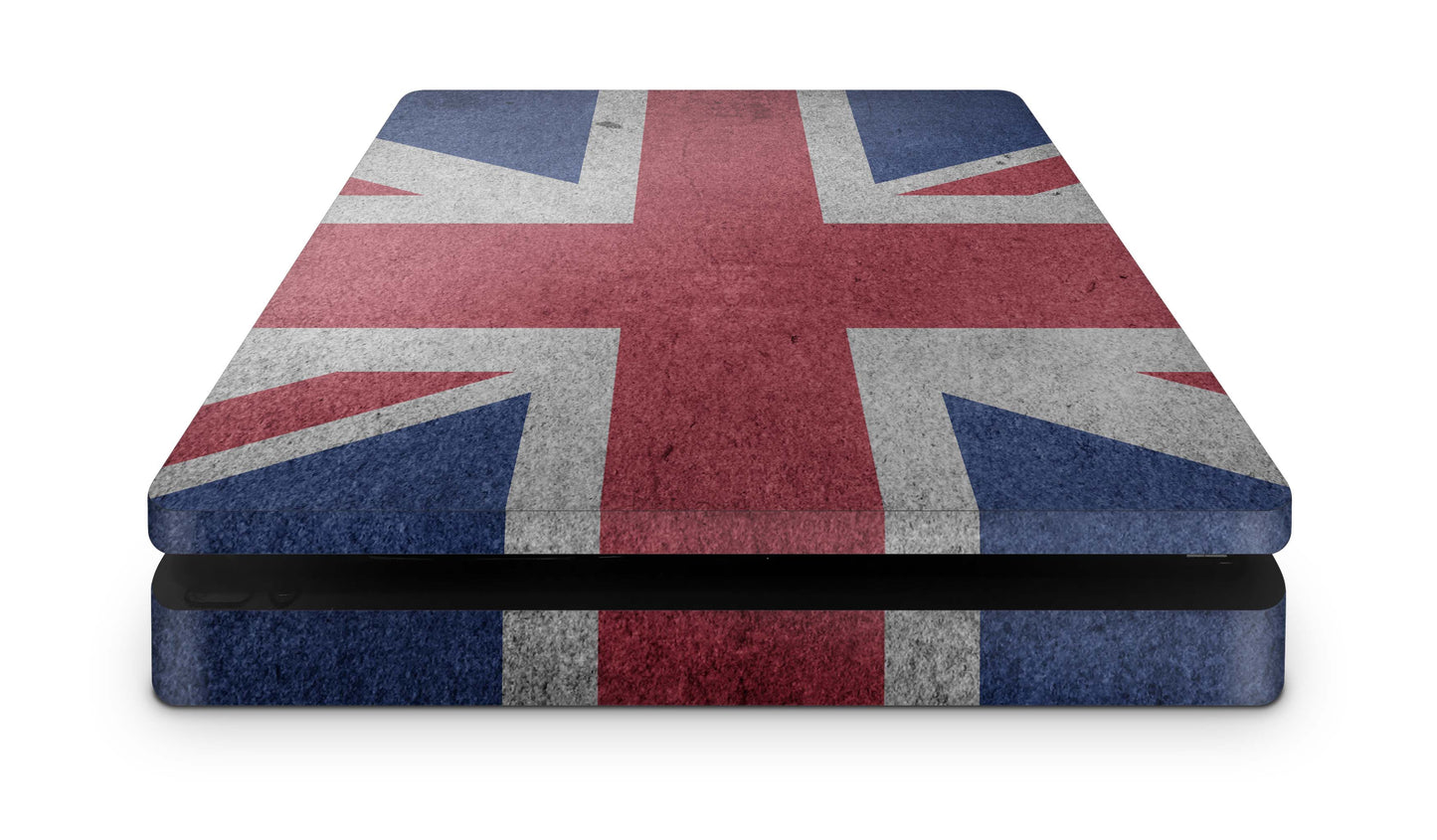 PS4 Slim Playstation 4 Skins: Design Vinyl Premium Skin Aufkleber für Konsole Union Jack Aufkleber skins4u   