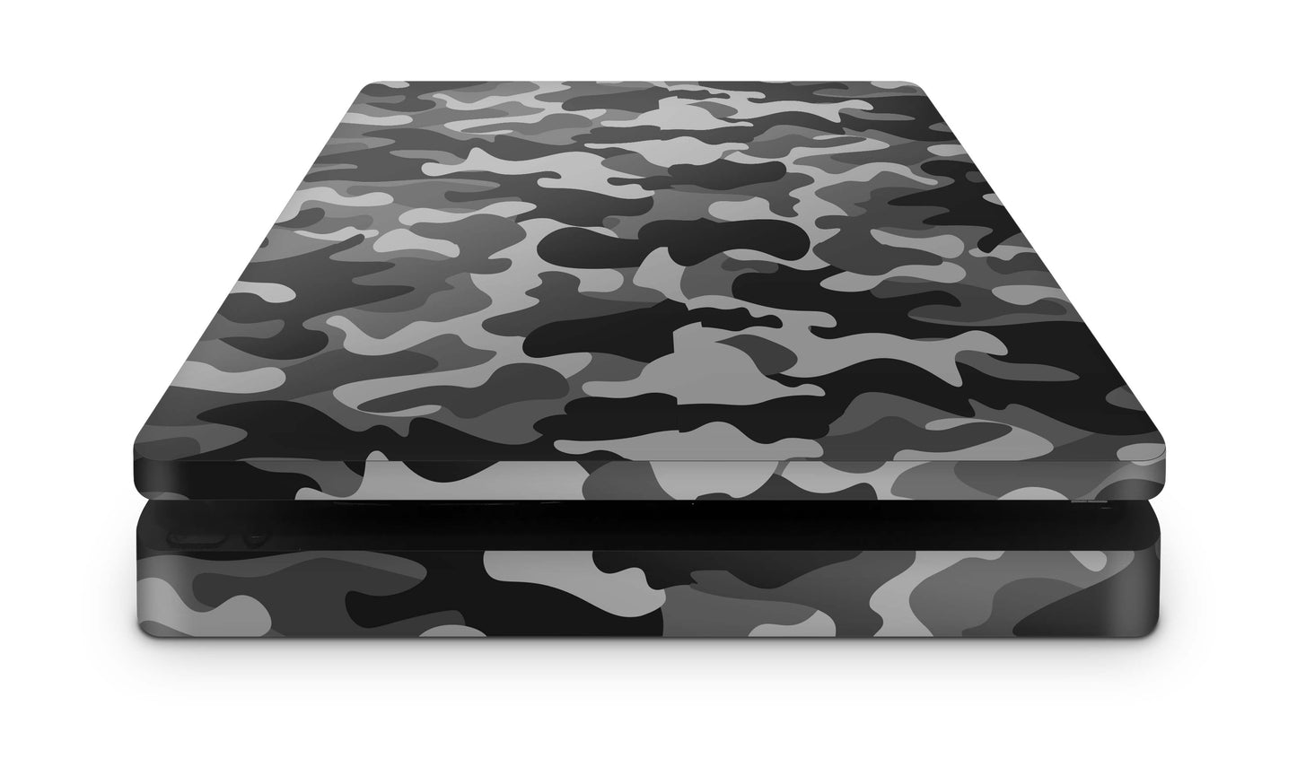 PS4 Slim Playstation 4 Skins: Design Vinyl Premium Skin Aufkleber für Konsole Urban Camo Aufkleber skins4u   