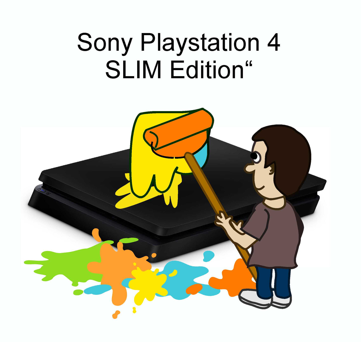 Playstation 4 PS4 Slim Skin Aufkleber individuell selbst gestalten mit Deinem Wunschbild cpb_product Skins4u   