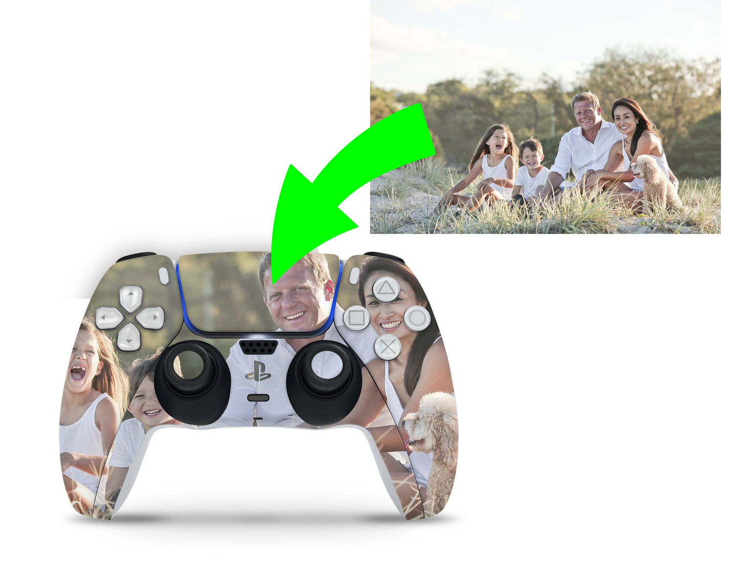 Playstation 5 PS5 Controller Skin individueller Aufkleber selbst gestalten personalisiert cpb_product Skins4u   