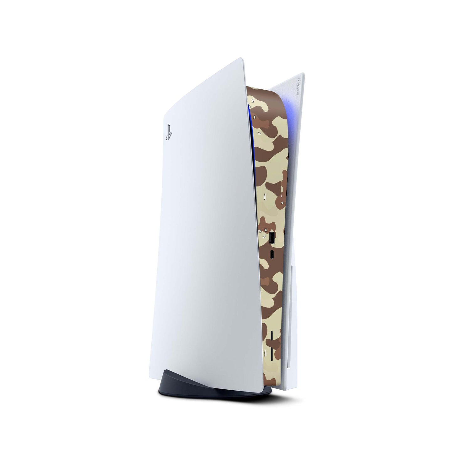 PS5 Center Mittelteil Skins | Hochwertige Skin Aufkleber für deine PS5 Konsole Design desert camo Aufkleber skins4u   