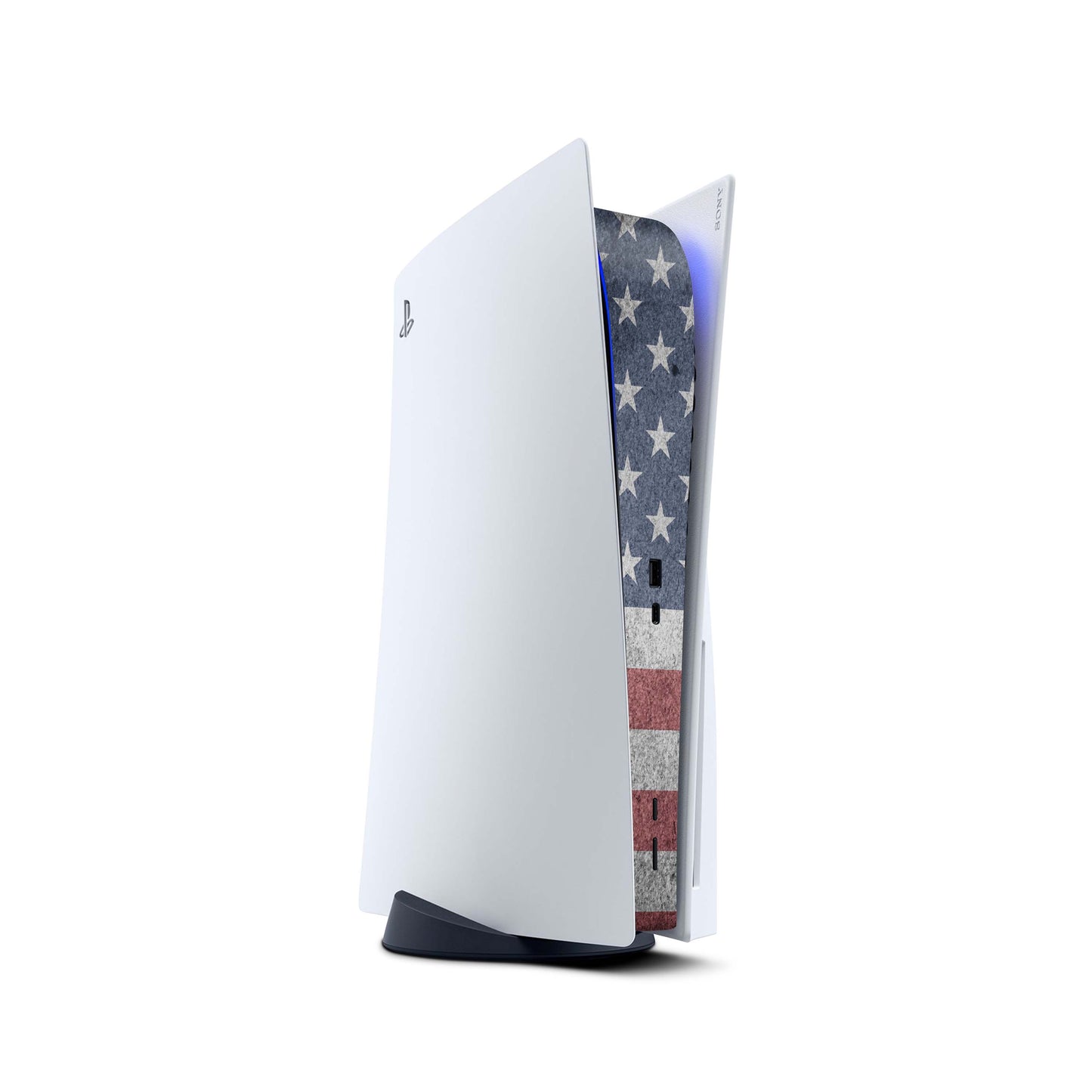 PS5 Center Mittelteil Skins | Hochwertige Skin Aufkleber für deine PS5 Konsole Design us patriotic Aufkleber skins4u   