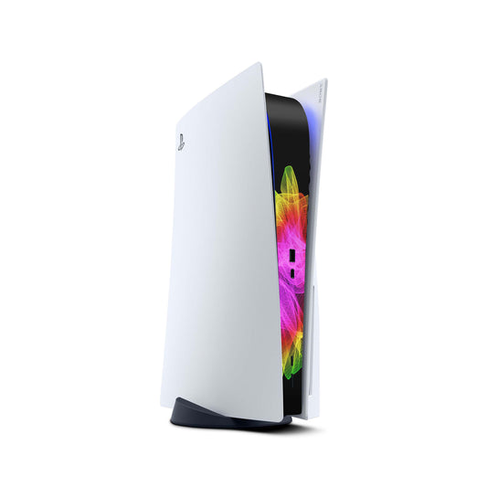 PS5 Center Mittelteil Skins | Hochwertige Skin Aufkleber für deine PS5 Konsole Design waving colors Aufkleber skins4u   