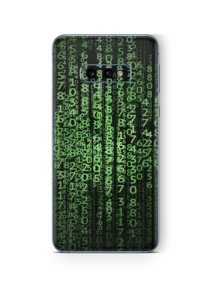 Samsung Galaxy S10 Skins Aufkleber Schutzfolie samsung galaxy s10 Skins4u Matrix Code  