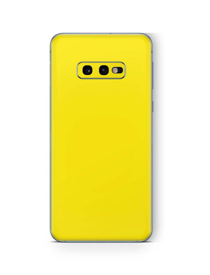 Samsung Galaxy S10 Skins Aufkleber Schutzfolie samsung galaxy s10 Skins4u Solid State gelb  