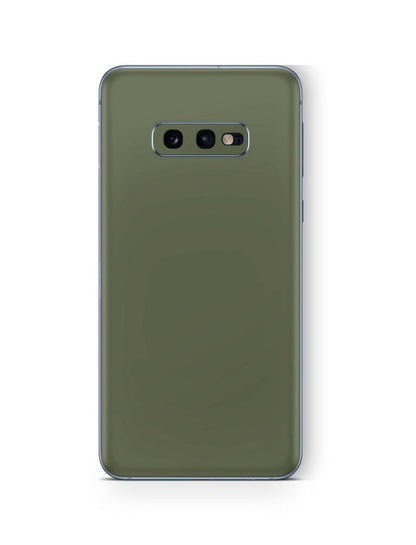 Samsung Galaxy S10 Skins Aufkleber Schutzfolie samsung galaxy s10 Skins4u Solid State olive  