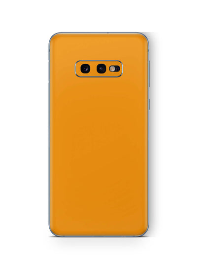 Samsung Galaxy S10 Skins Aufkleber Schutzfolie samsung galaxy s10 Skins4u Solid State orange  
