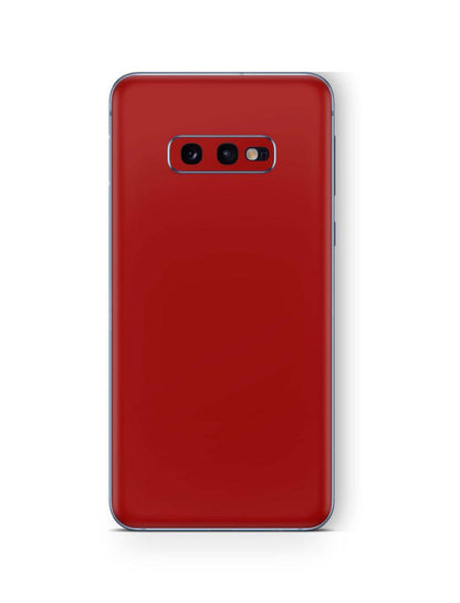 Samsung Galaxy S10 Skins Aufkleber Schutzfolie samsung galaxy s10 Skins4u Solid State rot  