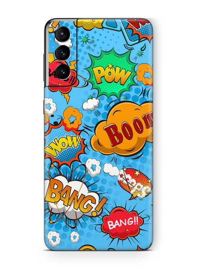 Samsung Galaxy S21 Skins Aufkleber Schutzfolie samsung galaxy s21 Skins4u Comics Blau  