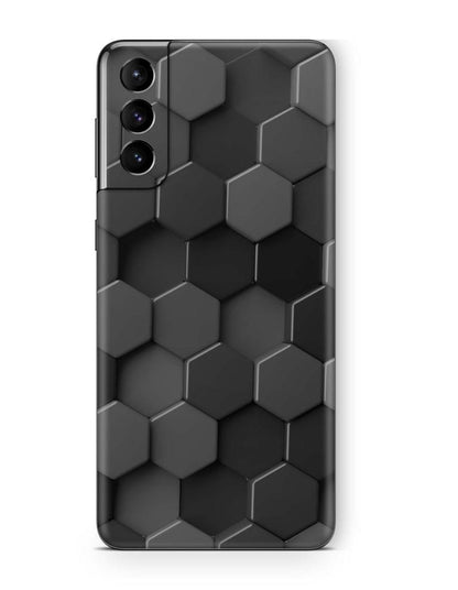 Samsung Galaxy S21 Skins Aufkleber Schutzfolie samsung galaxy s21 Skins4u Honeycomb Grey  