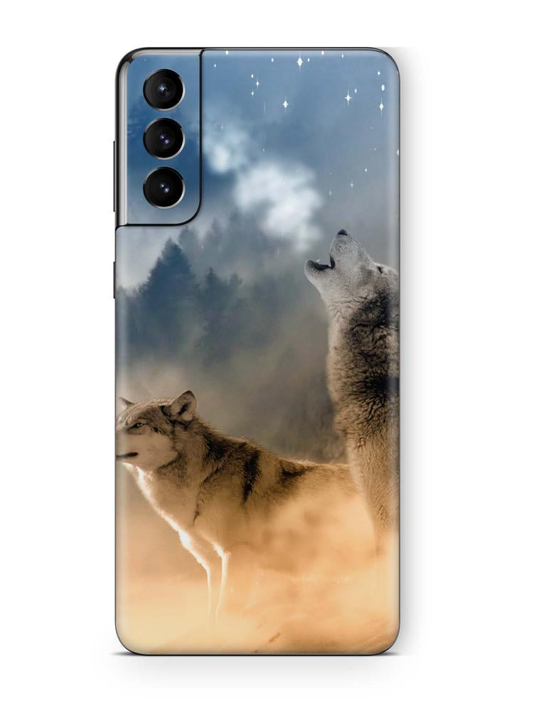 Samsung Galaxy S21 Skins Aufkleber Schutzfolie samsung galaxy s21 Skins4u Howling Moon  