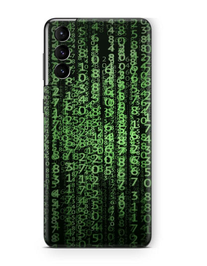 Samsung Galaxy S21 Skins Aufkleber Schutzfolie samsung galaxy s21 Skins4u Matrix Code  