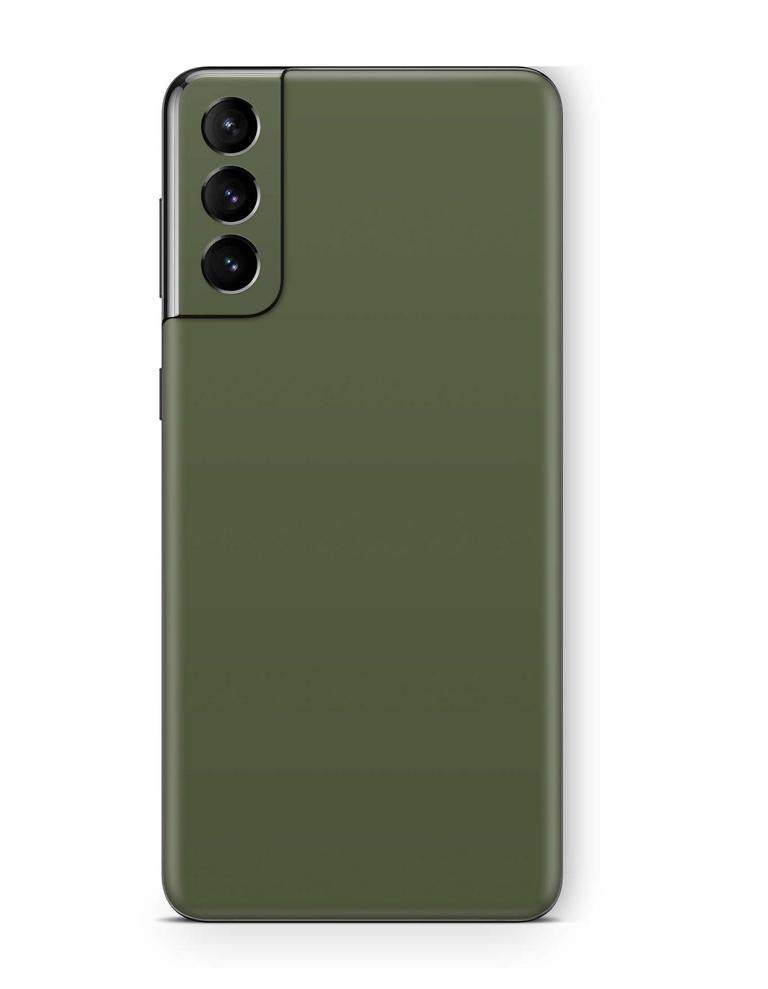 Samsung Galaxy S21 Skins Aufkleber Schutzfolie samsung galaxy s21 Skins4u Solid State olive  