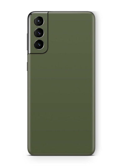 Samsung Galaxy S21 Skins Aufkleber Schutzfolie samsung galaxy s21 Skins4u Solid State olive  