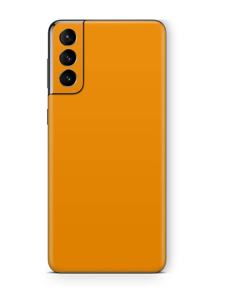 Samsung Galaxy S21 Skins Aufkleber Schutzfolie samsung galaxy s21 Skins4u Solid State orange  