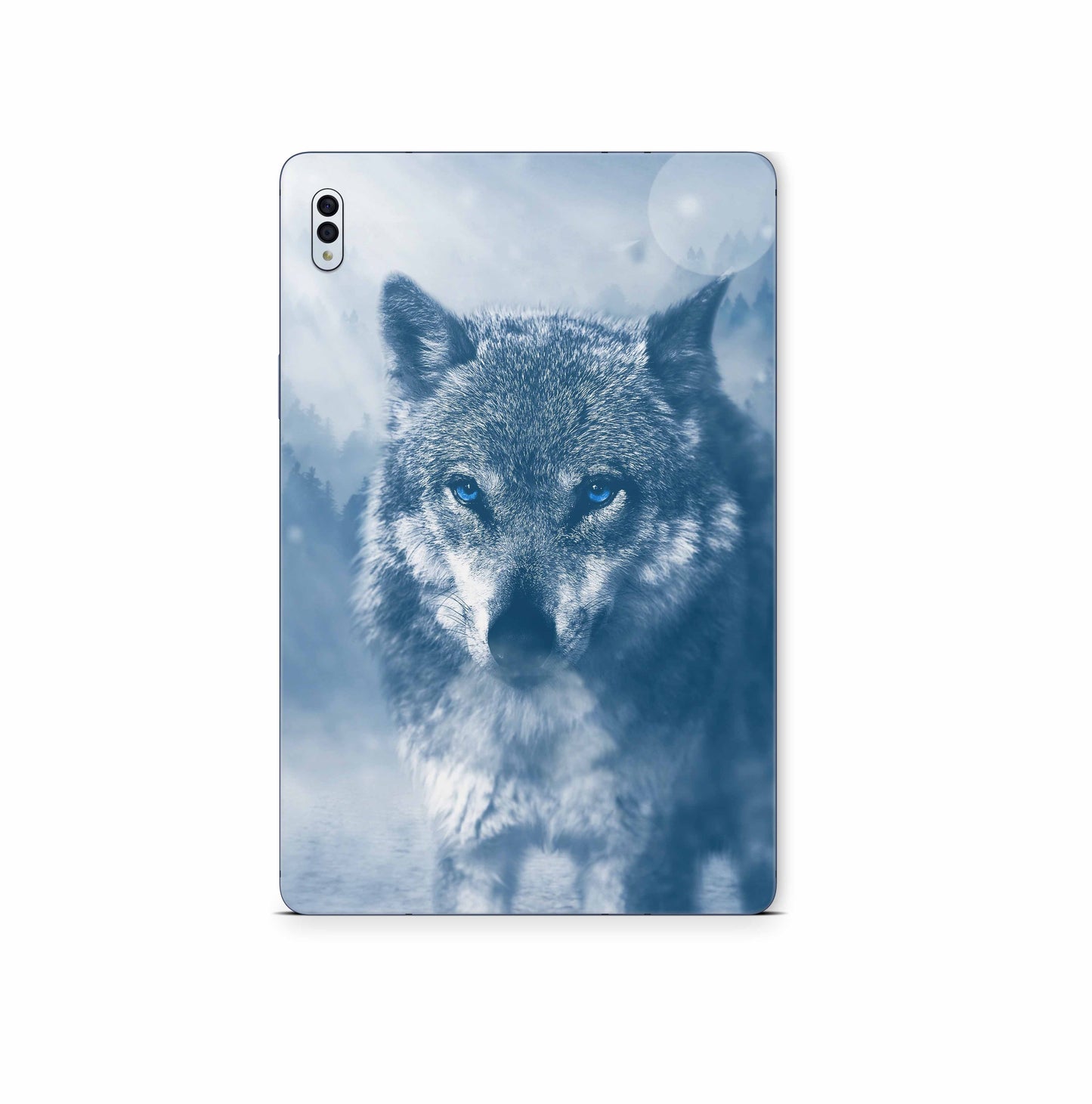 Samsung Galaxy Tab S8 Skins S8 Plus S8 Ultra : Design Schutzfolie Premium Vinyl Wolf blue Eyes Aufkleber skins4u   