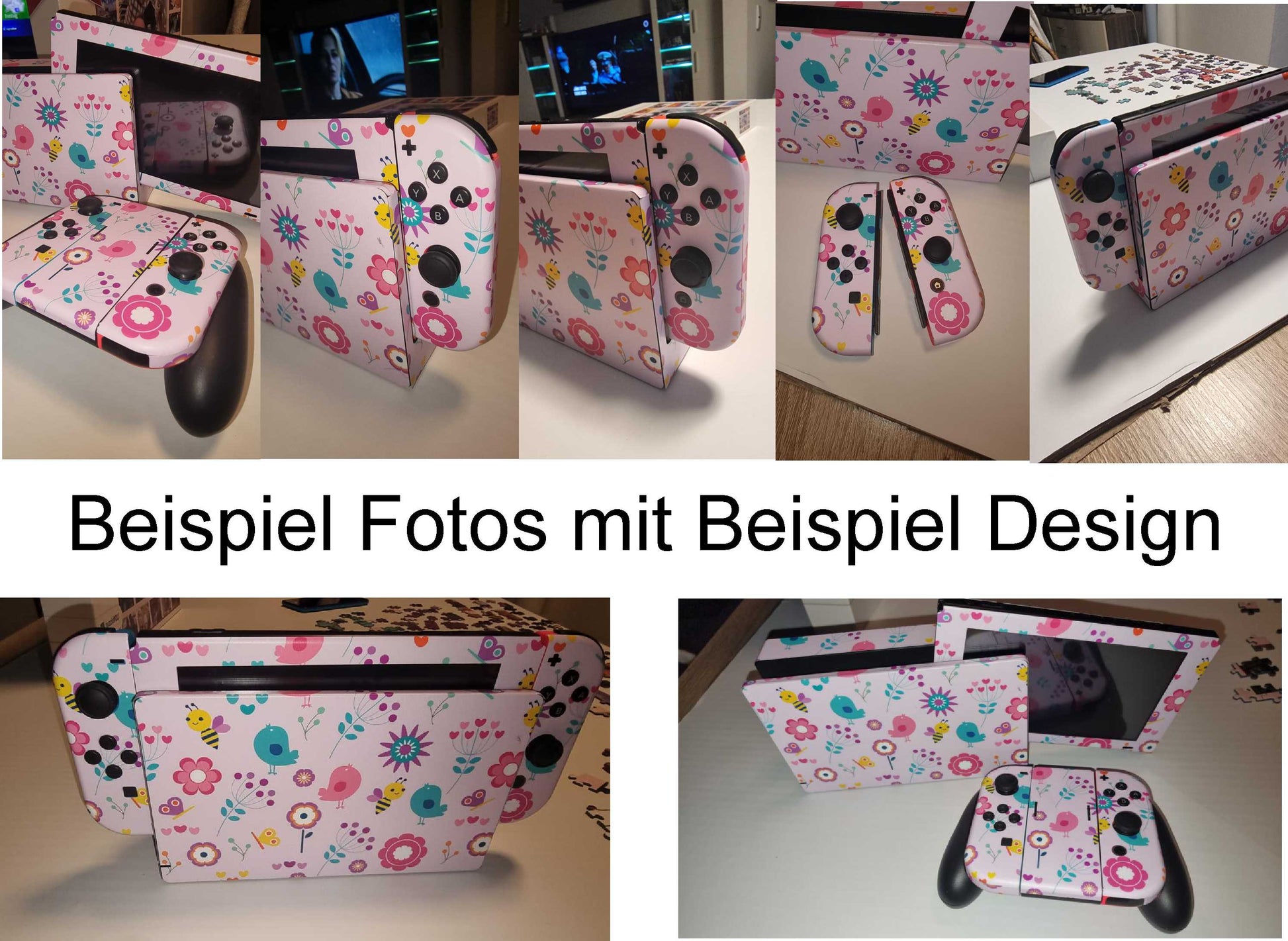 Nintendo Switch Skin Wrap Aufkleber Vinyl Skins Folie Design Einhorn Stickerbomb Aufkleber Skins4u   