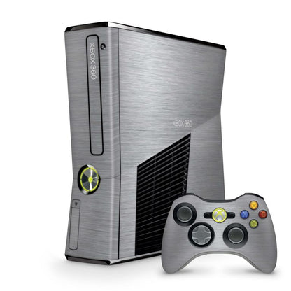 Xbox 360 Slim Skin Design Aufkleber Schutzfolie Vinyl Cover Case modding Skins Aufkleber Skins4u Aluminium  