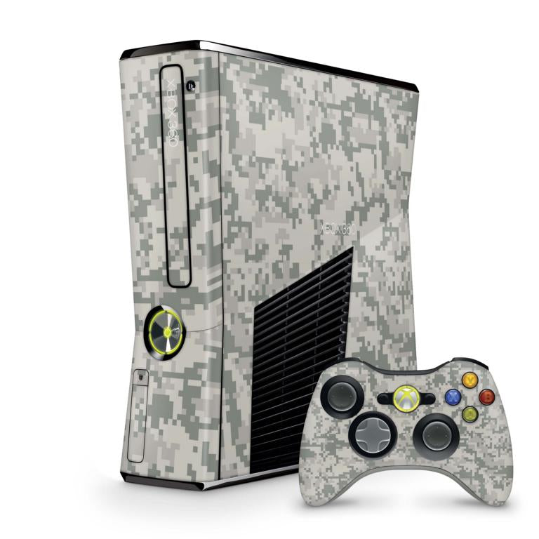 Xbox 360 Slim Skin Design Aufkleber Schutzfolie Vinyl Cover Case modding Skins Aufkleber Skins4u Acu Camo  