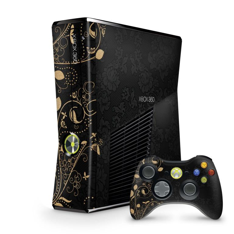 Xbox 360 Slim Skin Design Aufkleber Schutzfolie Vinyl Cover Case modding Skins Aufkleber Skins4u Darkmoon  