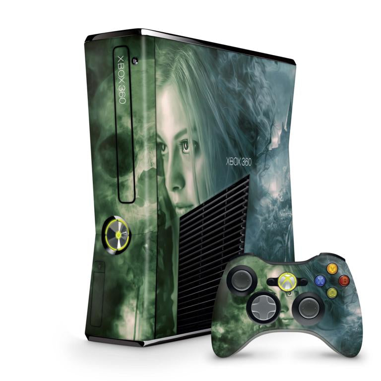 Xbox 360 Slim Skin Design Aufkleber Schutzfolie Vinyl Cover Case modding Skins Aufkleber Skins4u Ghosts  