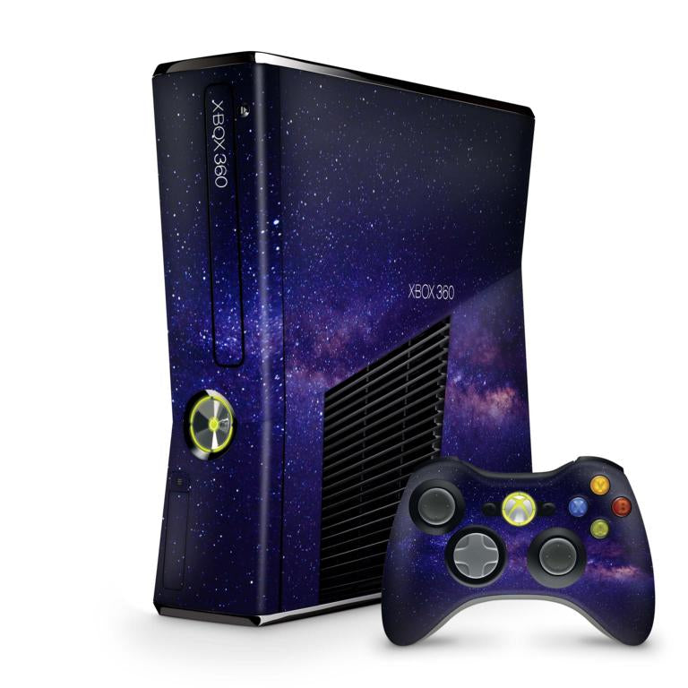 Xbox 360 Slim Skin Design Aufkleber Schutzfolie Vinyl Cover Case modding Skins Aufkleber Skins4u Milky Way  