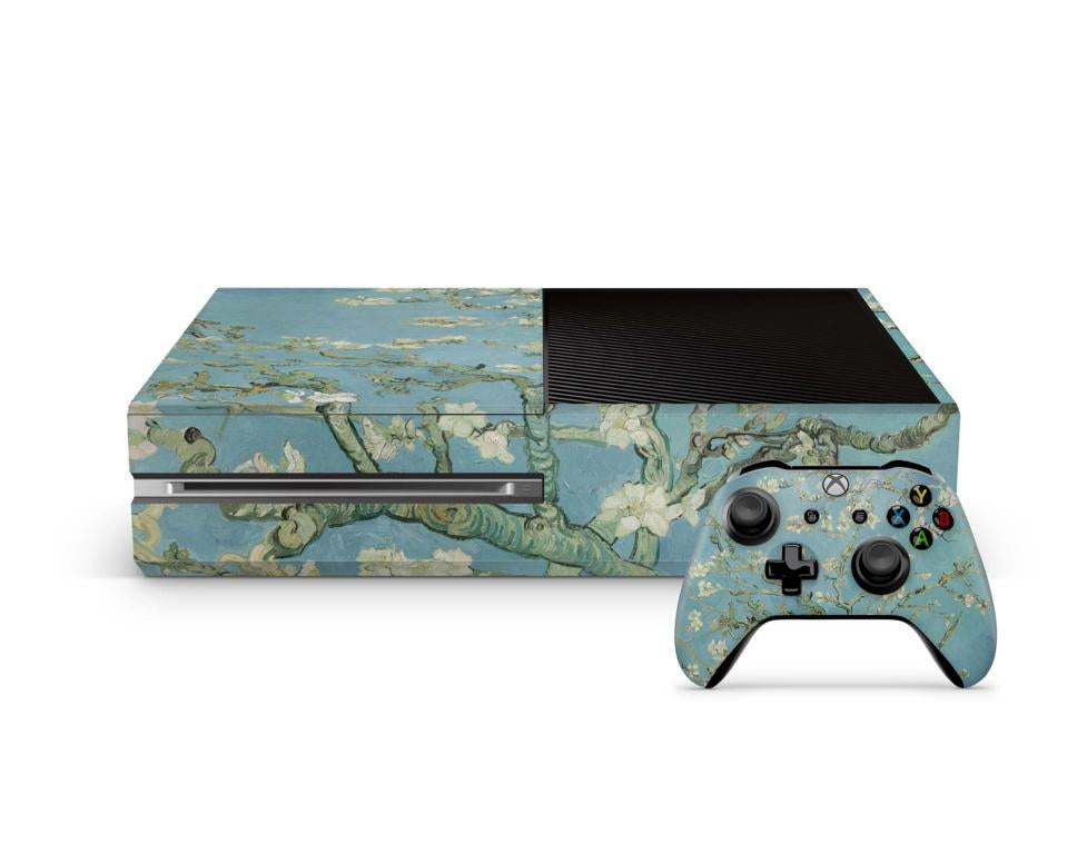 Xbox One Skin Design Aufkleber Schutzfolie Vinyl Cover Case modding Skins Aufkleber Skins4u Blossoming  