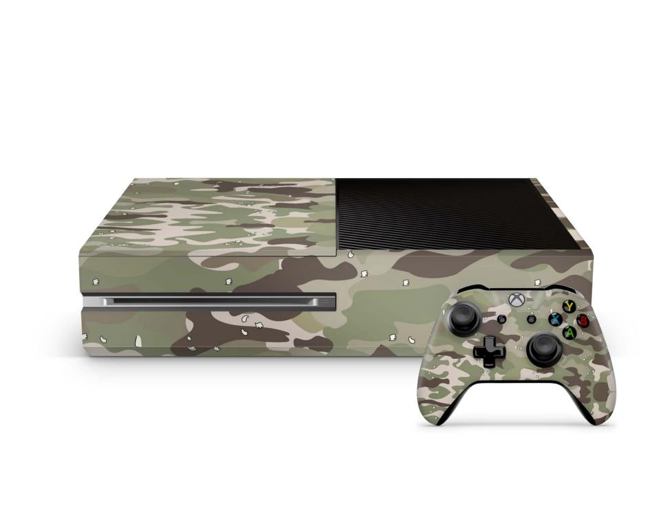 Xbox One Skin Design Aufkleber Schutzfolie Vinyl Cover Case modding Skins Aufkleber Skins4u FC Camouflage  