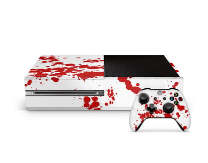 Xbox One Skin Design Aufkleber Schutzfolie Vinyl Cover Case modding Skins Aufkleber Skins4u Blood  