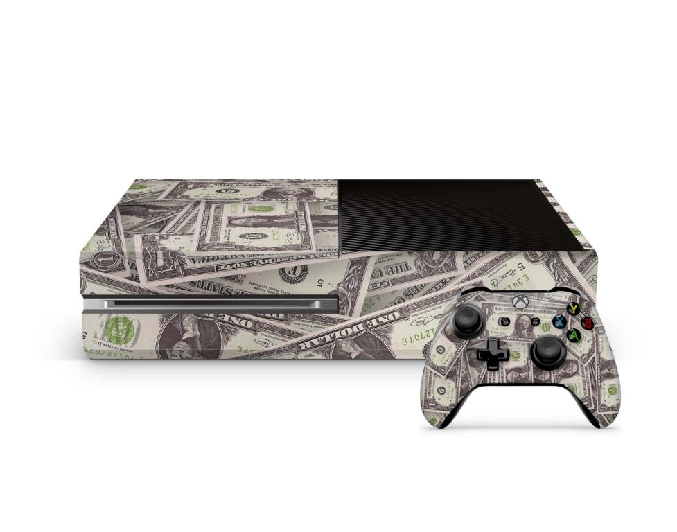 Xbox One Skin Design Aufkleber Schutzfolie Vinyl Cover Case modding Skins Aufkleber Skins4u Cash  