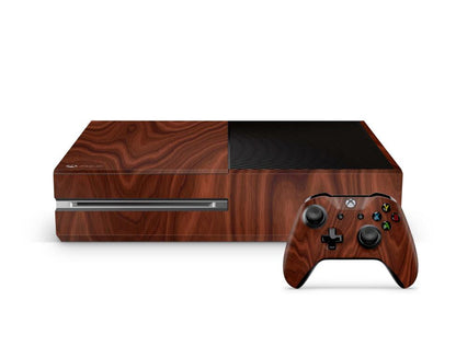 Xbox One Skin Design Aufkleber Schutzfolie Vinyl Cover Case modding Skins Aufkleber Skins4u Rosewood  