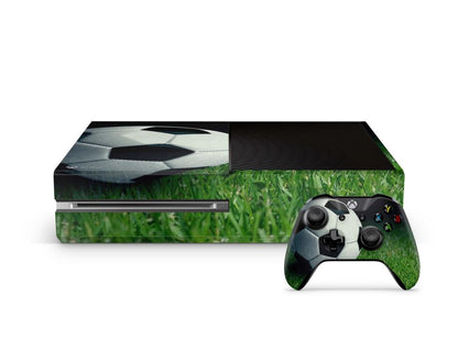 Xbox One Skin Design Aufkleber Schutzfolie Vinyl Cover Case modding Skins Aufkleber Skins4u Soccer  