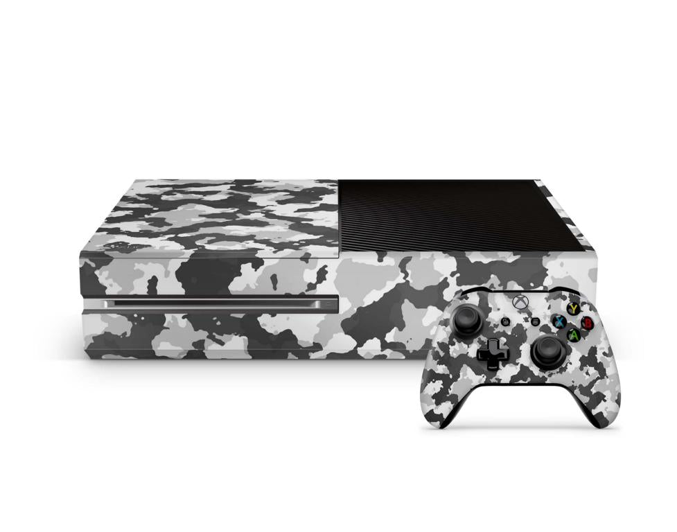 Xbox One Skin Design Aufkleber Schutzfolie Vinyl Cover Case modding Skins Aufkleber Skins4u Urban Camo new  