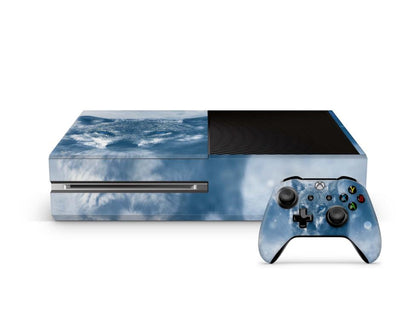 Xbox One Skin Design Aufkleber Schutzfolie Vinyl Cover Case modding Skins Aufkleber Skins4u Wolf blue eyes  