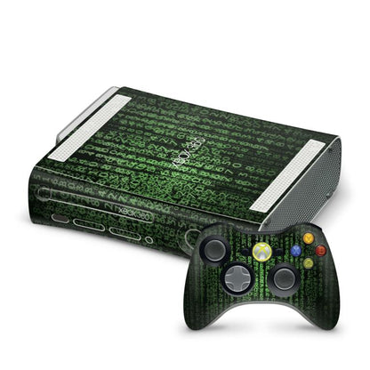 Xbox 360 Skin Design Aufkleber Schutzfolie Vinyl Cover Case modding Skins Aufkleber Skins4u Matrix  