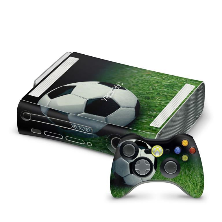 Xbox 360 Skin Design Aufkleber Schutzfolie Vinyl Cover Case modding Skins Aufkleber Skins4u Soccer  